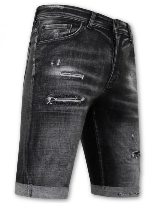 Local Fanatic Stonewashed ripped short slim fit - Image 3