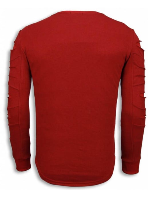 Justing 3d stamp paris trui damaged sweater - Image 4