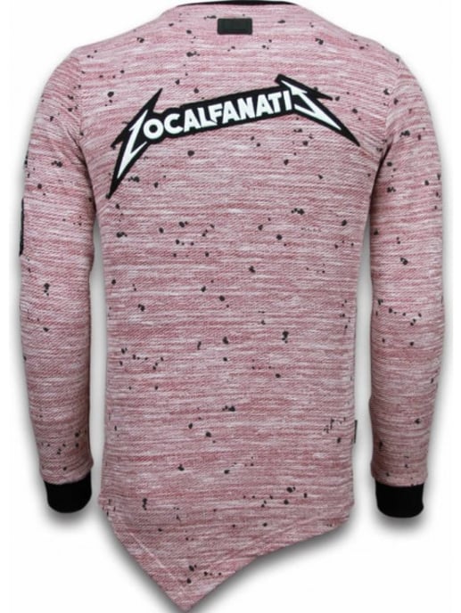 Local Fanatic Longfit asymmetric embroidery sweater patches - Image 2