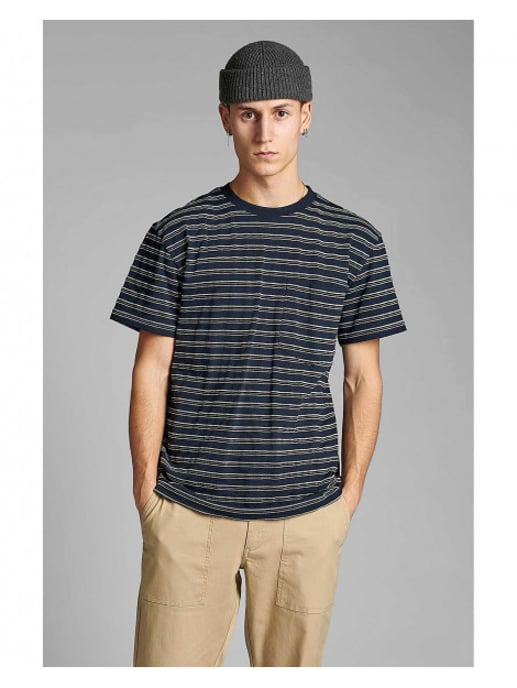 Anerkjendt Curv stripe t shirt sky captain 900122 - Image 2