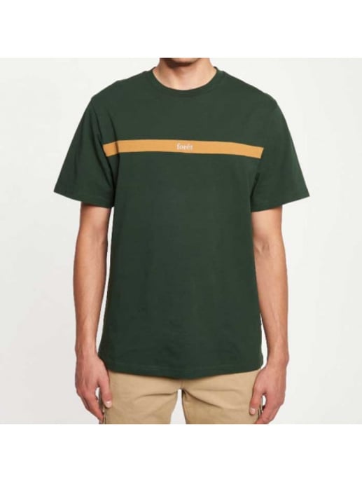 Foret Go t-shirt f356 dkgreen/camel - Image 5