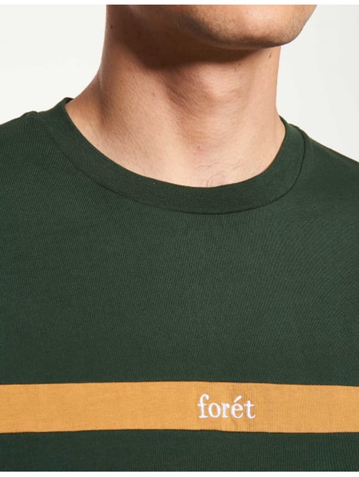 Foret Go t-shirt f356 dkgreen/camel - Image 6