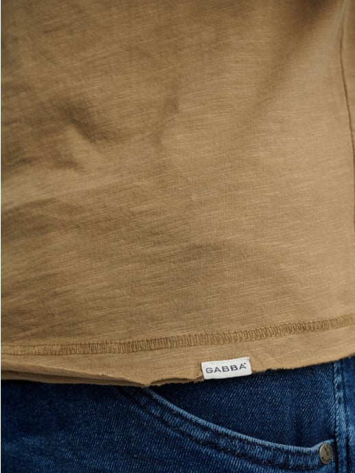 Gabba T-shirt konrad straight slub tee p5890 coriander - Image 3