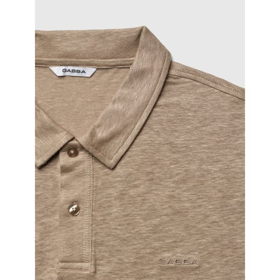 Gabba Duke linen polo ss 10806 coriander - Image 6