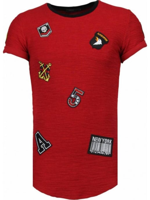 Justing Military patches t-shirt - Image 2
