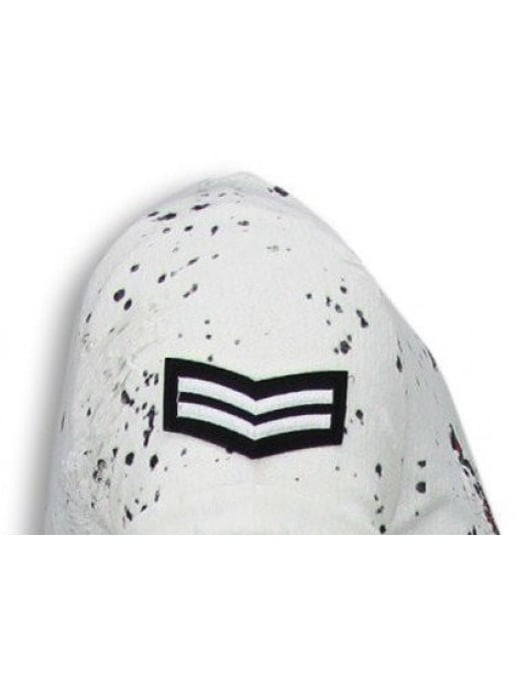 Justing Paint drops army shirt long fit t-shirt black dotted - Image 2