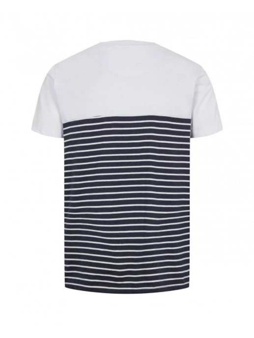 Kronstadt Timmi recycled stripe pocket shirt navy white ks3626 - Image 3