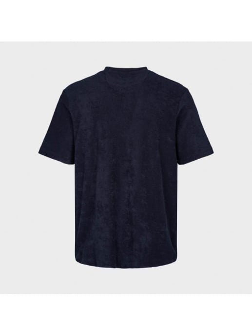 Kronstadt Ks3816 ledger organic terrycloth pocket tshirt navy - Image 5