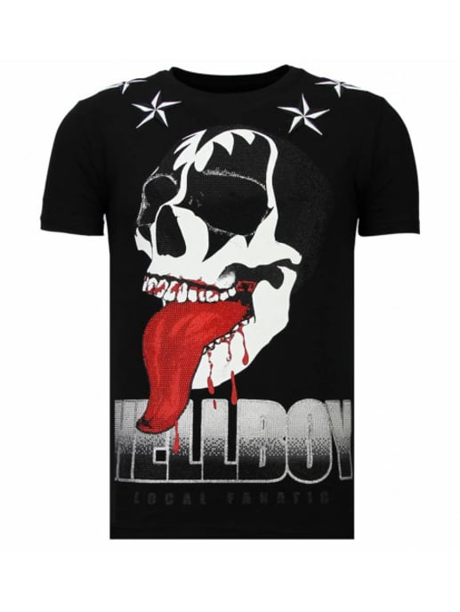 Local Fanatic Hellboy rhinestone t-shirt - Image 1