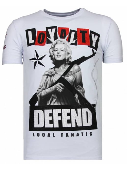 Local Fanatic Loyalty marilyn rhinestone t-shirt - Image 1