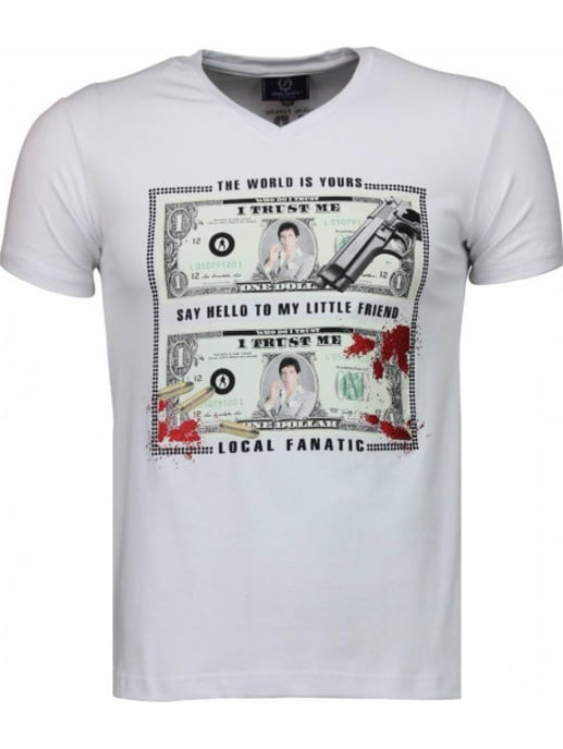 Local Fanatic Scarface dollar t-shirt - Image 1
