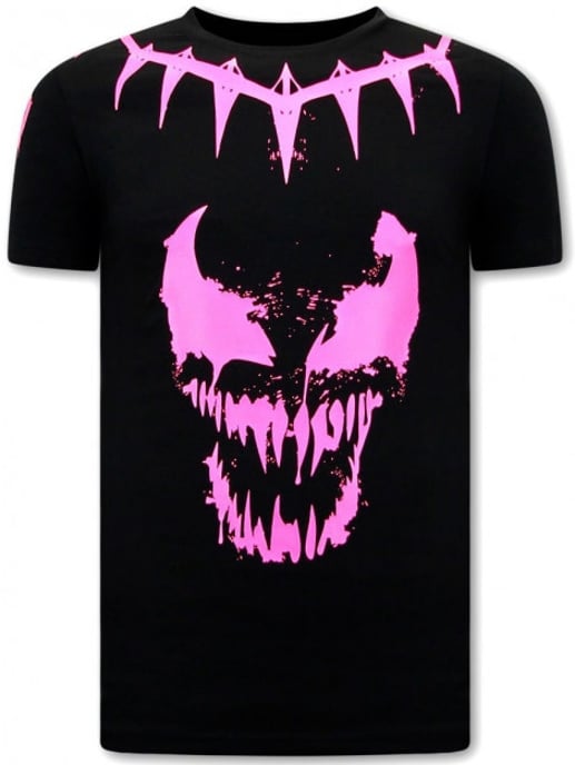 Local Fanatic T-shirt met opdruk venom face neon - Image 2