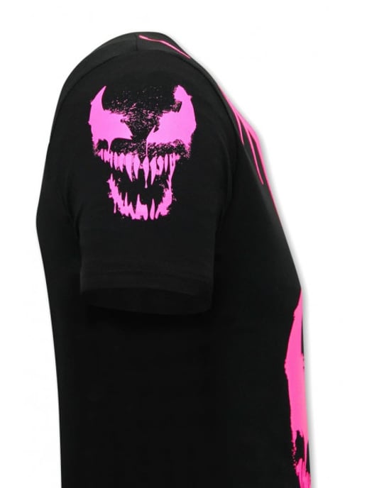 Local Fanatic T-shirt met opdruk venom face neon - Image 3