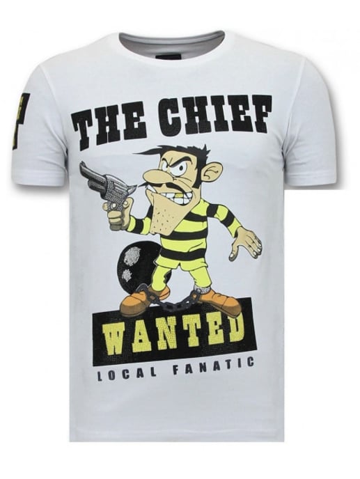 Local Fanatic T-shirt print the chief wanted - Image 1