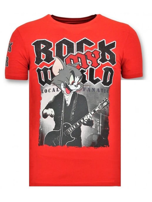 Local Fanatic T-shirt rock my world cat - Image 1