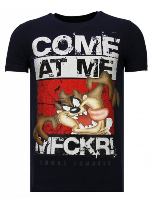 Local Fanatic Taz mania rhinestone t-shirt - Image 1