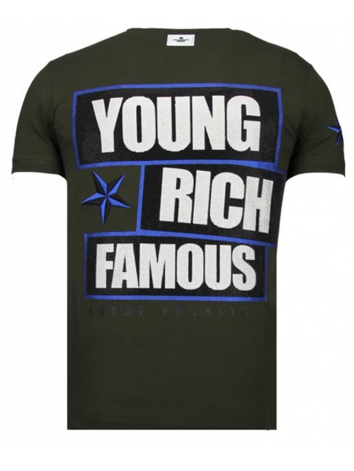 Local Fanatic Young rich famous rhinestone t-shirt - Image 2