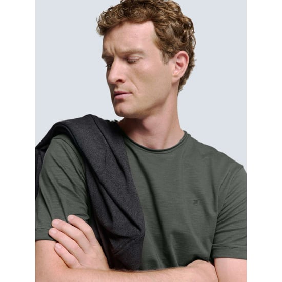 No Excess T-shirt crewneck slub dark grey - Image 3
