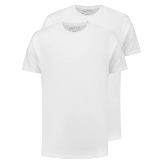Slater T-shirts 2500 basic 2-pack o-neck white - Image 1