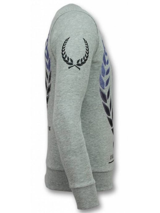 Local Fanatic Doodskop trui skull rhinestone sweater - Image 3