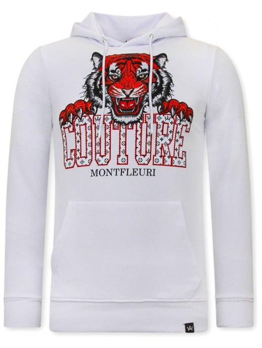 Montfleuri Hoodie met print tiger head - Image 1