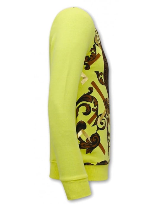 Montfleuri Sweater met print gouden leeuw - Image 3