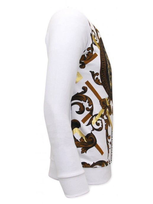Montfleuri Sweater met print gouden leeuw - Image 3