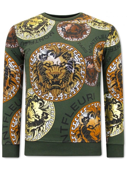 Montfleuri Sweater met print leeuw head - Image 1