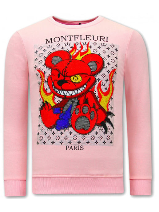 Montfleuri Sweater met print monster teddy bear - Image 1