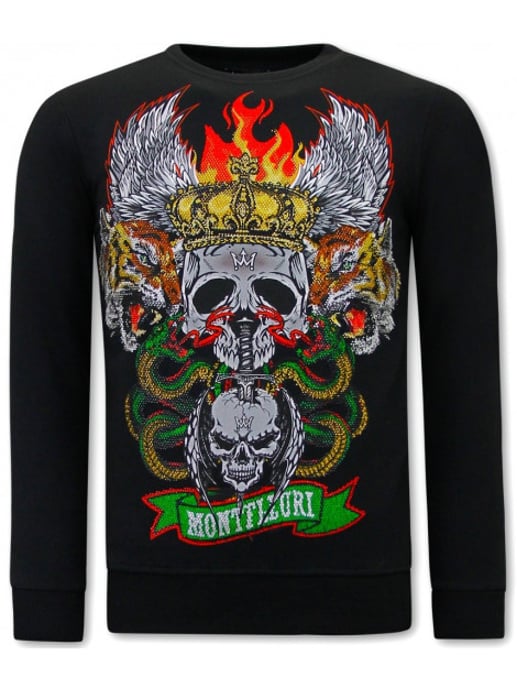 Montfleuri Sweater met print skull head - Image 1