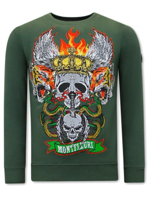 Montfleuri Sweater met print skull head - Image 1