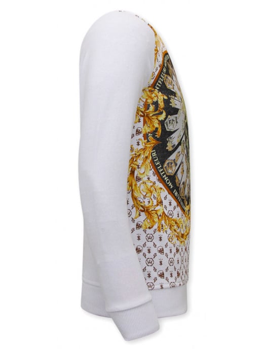 Montfleuri Sweater met print skull strass - Image 3