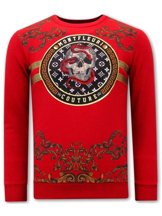 Montfleuri Sweater met print snake skull - Image 1