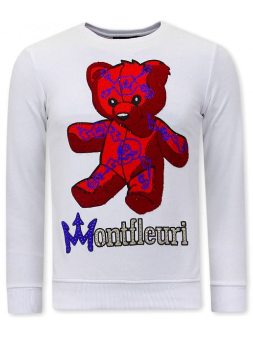 Montfleuri Sweater met print teddy bear 3617 - Image 1