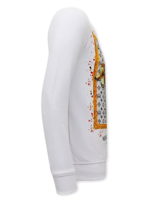 Montfleuri Sweater met print uzi does it - Image 3