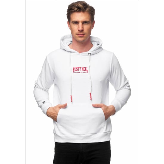 Rusty Neal Heren sweatshirt hoodie grijs rn19152-wt - Image 1
