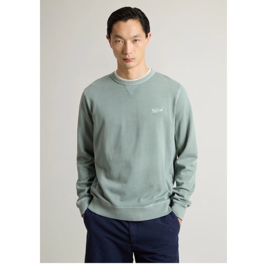 Woolrich Garment dyed crewneck sweaters cfwosw0261mrut4040 - Image 2