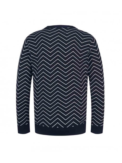 Kronstadt Ks3795 zig-zag cotten knit navy - Image 2