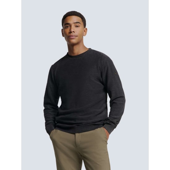 No Excess Pullover crewneck garment dyed + st black - Image 6