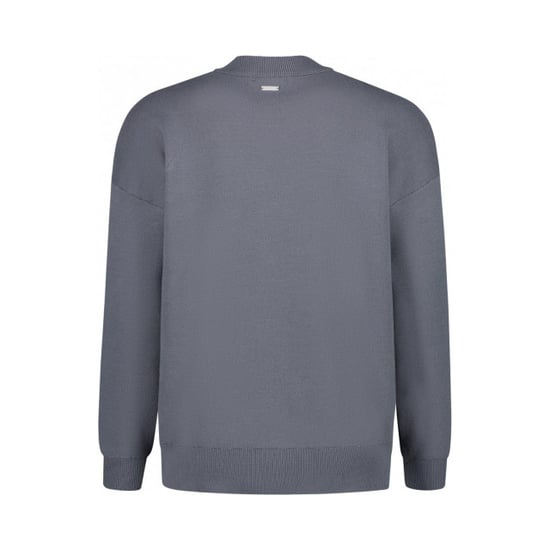 Purewhite - Heren Loose Fit Knitwear Crewneck LS - Blue - Image 2