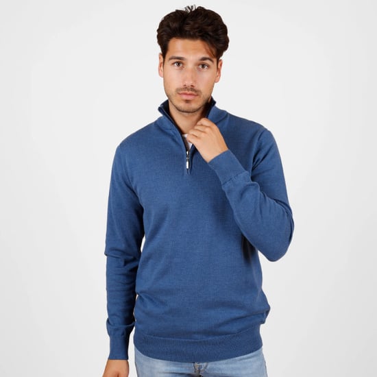 Q1905 Trui kralingen denim melange - Image 1