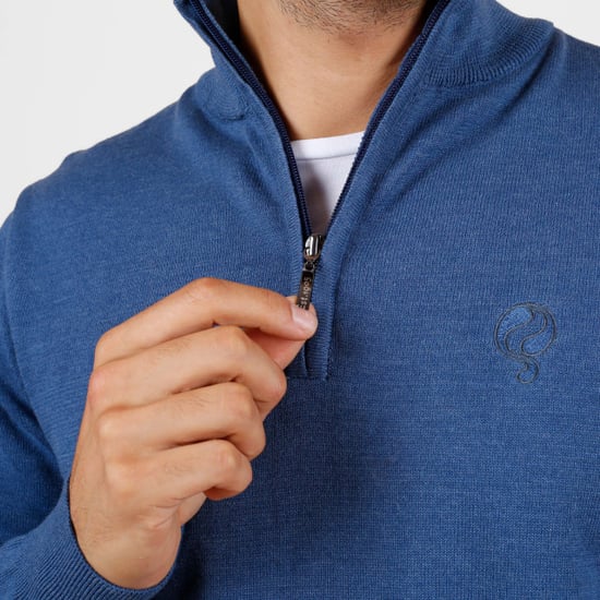 Q1905 Trui kralingen denim melange - Image 3