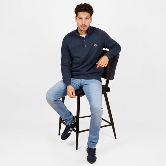 Q1905 Trui oldehove jeans melange - Image 3