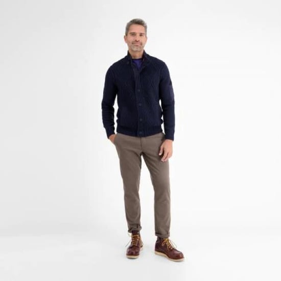 Lerros Grof gebreid vest met kabelpatroon - Image 2