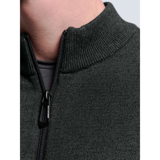 No Excess Cardigan 2 coloured melange dark grey - Image 6