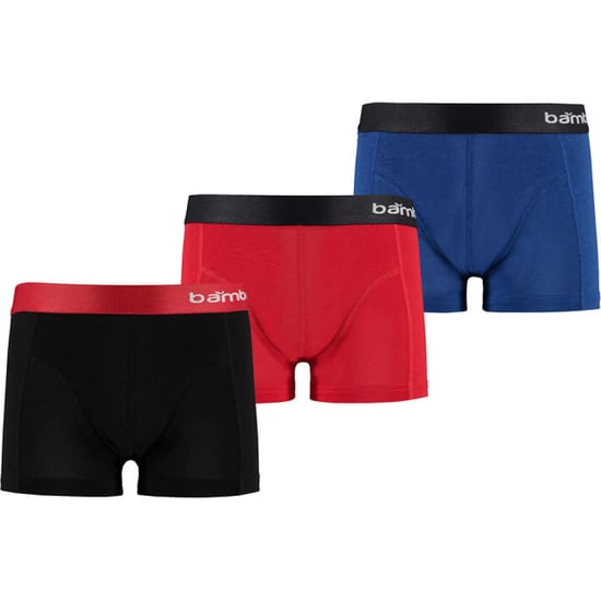 Apollo Bamboe boxershorts jongens 3-pack zwart blauw rood - Image 1