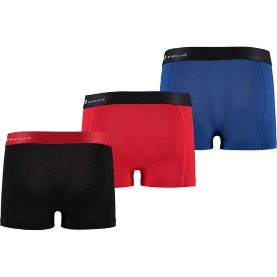 Apollo Bamboe boxershorts jongens 3-pack zwart blauw rood - Image 3