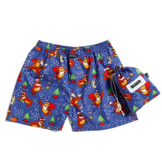 MG-1 Wijde kinder kerst boxershorts jongens kerstman - Image 1