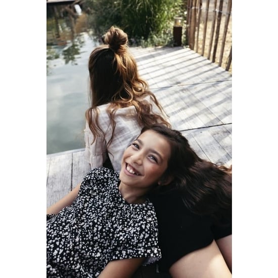 Looxs Revolution Loose-fit top zwart daisy flower print voor meisjes in de kleur - Image 4