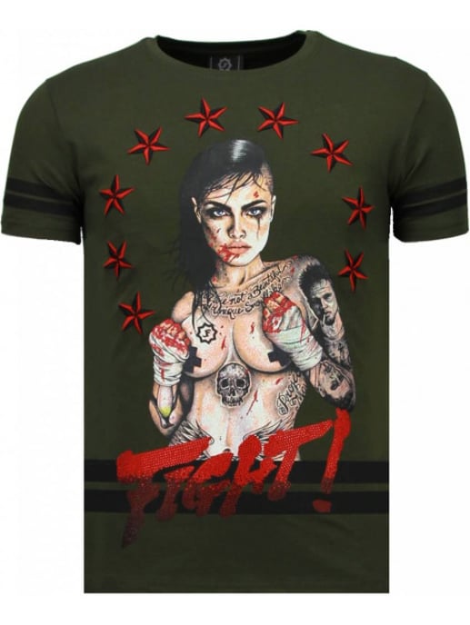 Local Fanatic Fighter! rhinestone t-shirt - Image 1
